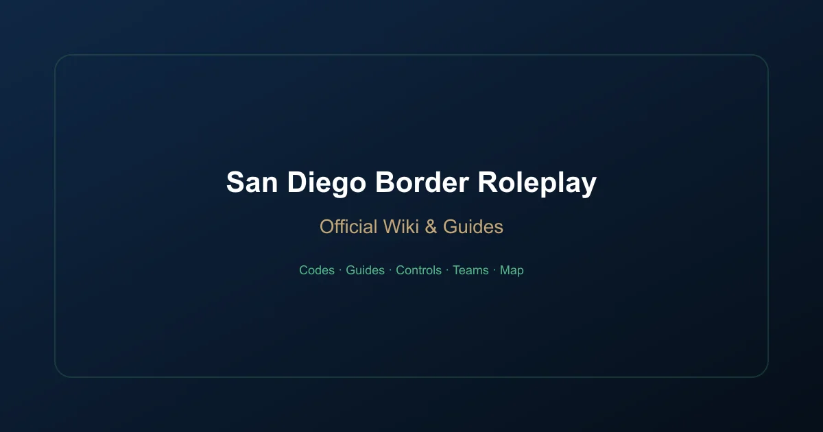 San Diego Border Roleplay Roblox game border checkpoint scene